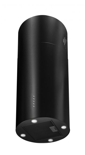 Frithængende emhætte Cylindro Eco 4LED Black Matt - Matsort - zdjęcie produktu 3
