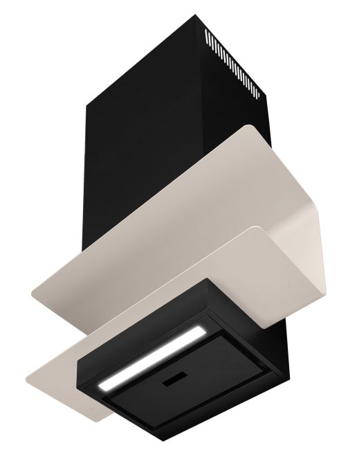 Væghængt emhætte C-Shelf Black-Kashmir - zdjęcie produktu 10