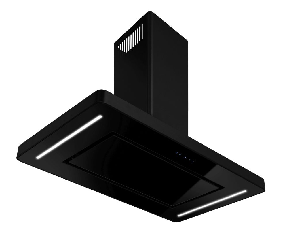 Frithængende emhætte Decor Island Black Matt - Matsort - zdjęcie produktu 5