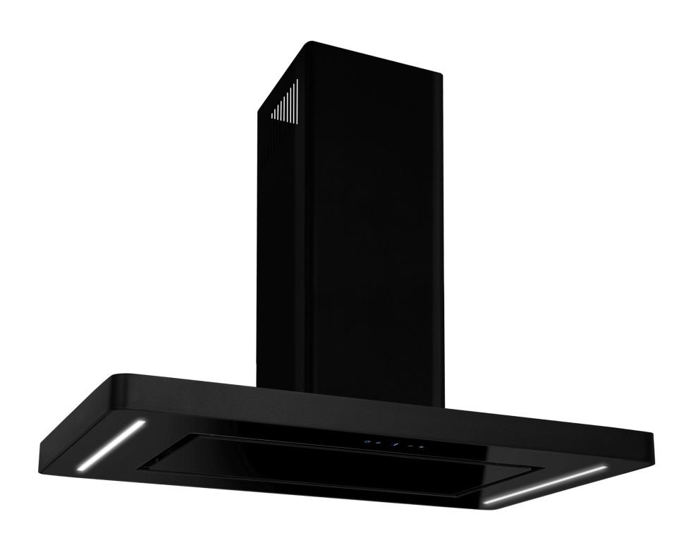 Frithængende emhætte Decor Island Black Matt - Matsort - zdjęcie produktu 11