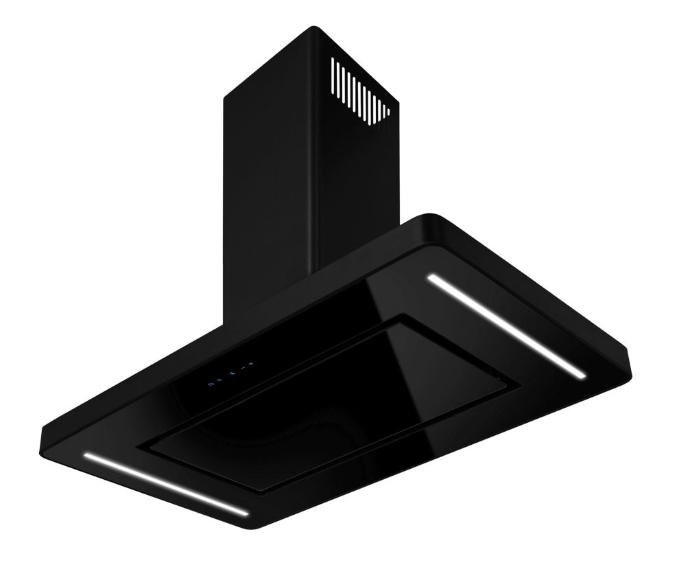 Frithængende emhætte Decor Island Black Matt - Matsort - zdjęcie produktu 12