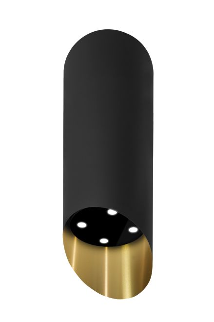 Frithængende emhætte Hiro Color Black-Gold - Black Matt/Gold - zdjęcie produktu 3