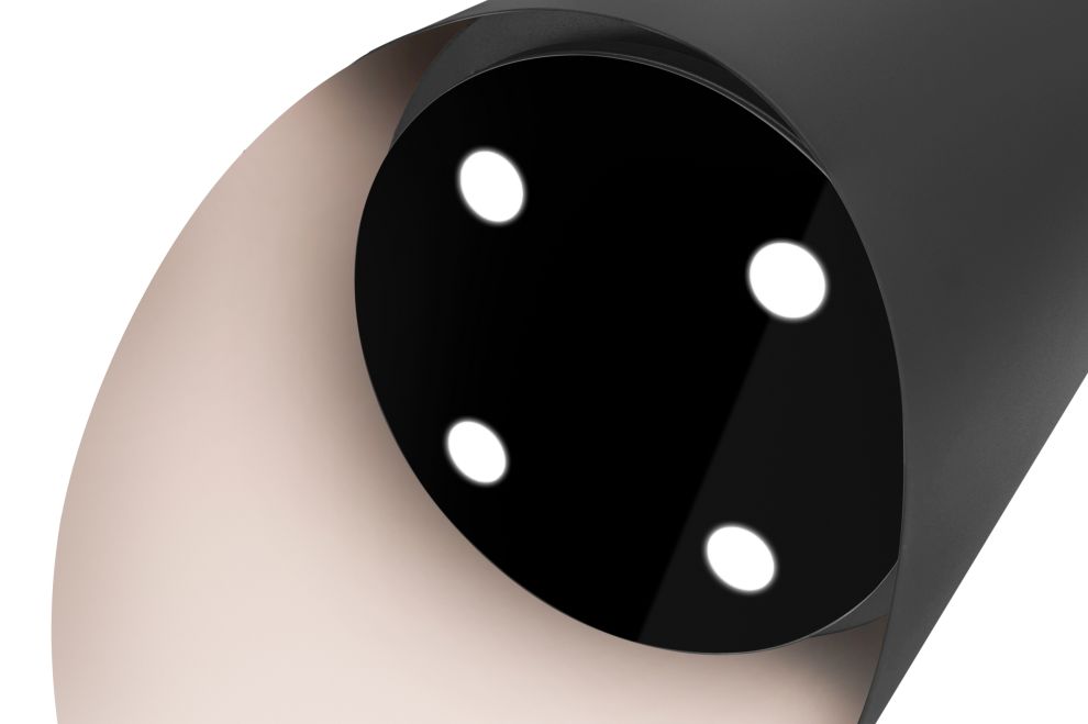 Frithængende emhætte Hiro Color Black-Kashmir - Black Matt/Kashmir - zdjęcie produktu 4