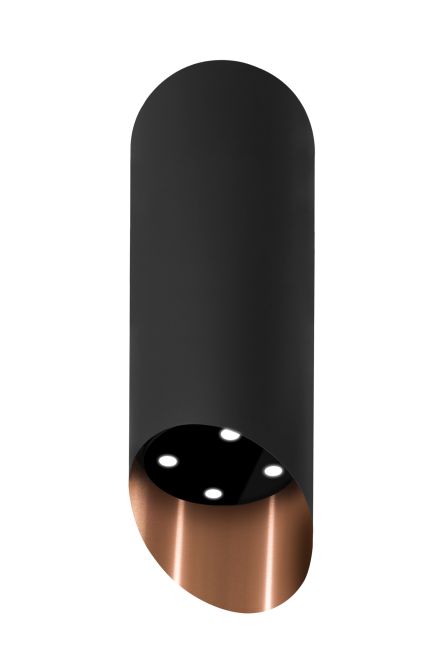 Frithængende emhætte Hiro Color Black-Copper - Black Matt/Copper - zdjęcie produktu 3