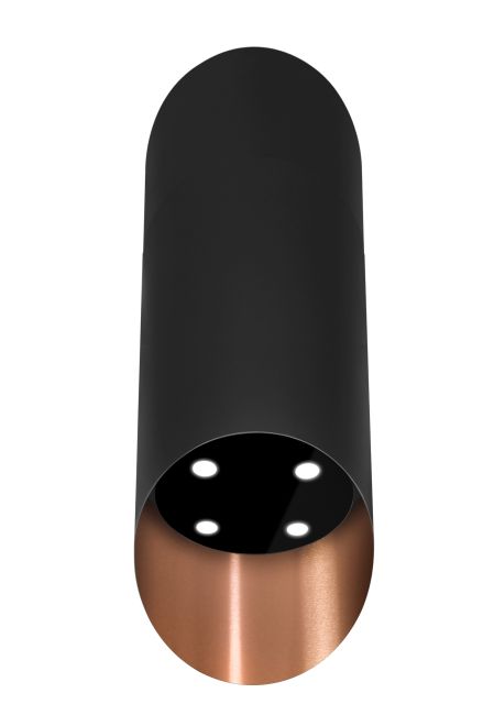 Frithængende emhætte Hiro Color Black-Copper - Black Matt/Copper - zdjęcie produktu 5