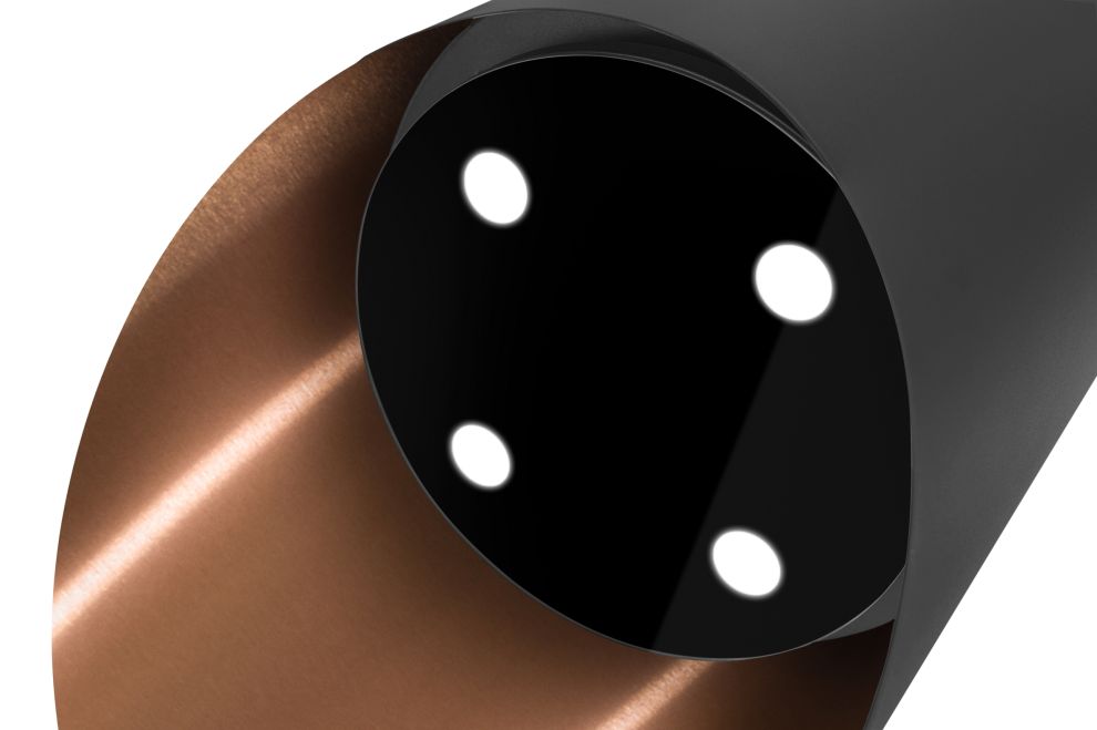 Frithængende emhætte Hiro Color Black-Copper - Black Matt/Copper - zdjęcie produktu 7