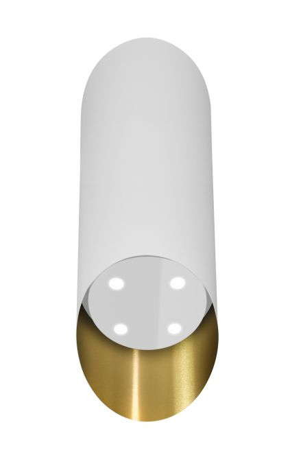 Frithængende emhætte Hiro Color White-Gold - White Matt/Gold - zdjęcie produktu 5