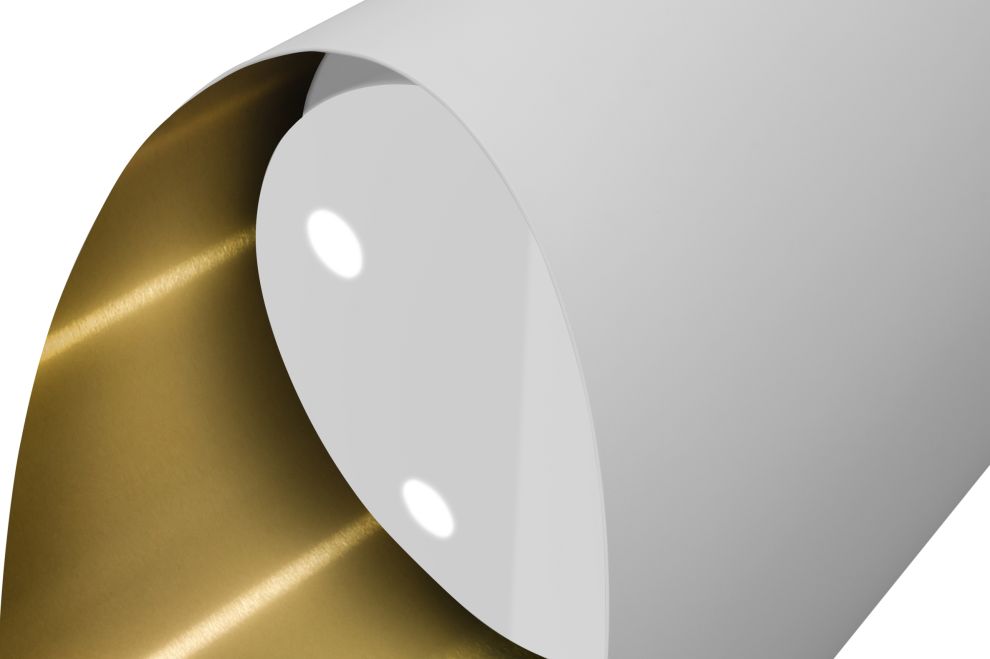 Frithængende emhætte Hiro Color White-Gold - White Matt/Gold - zdjęcie produktu 7