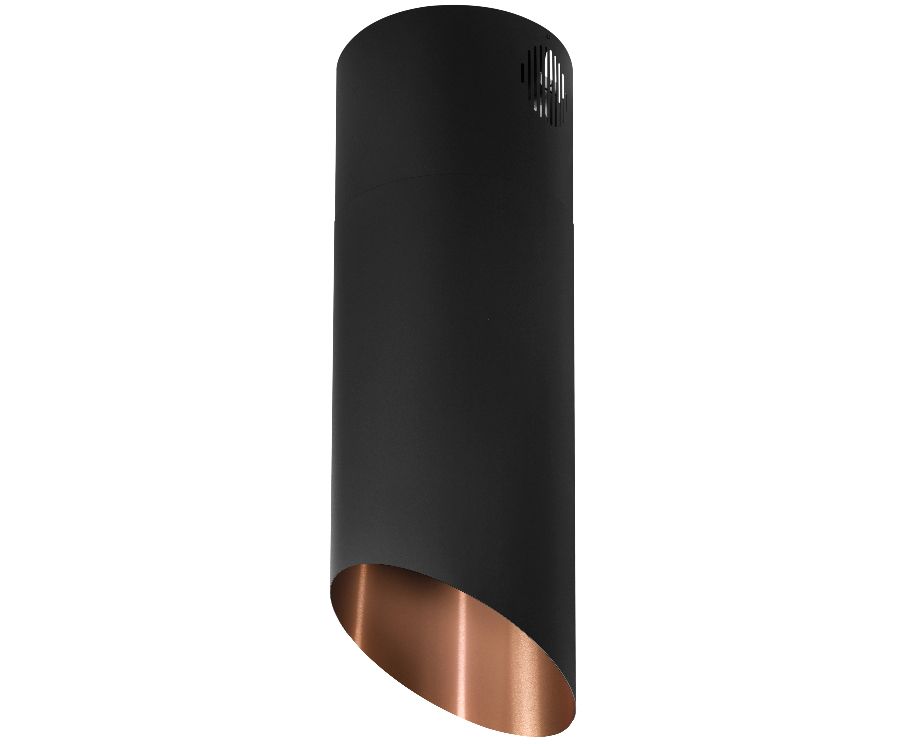 Frithængende emhætte Hiro Color Black-Copper - Black Matt/Copper - zdjęcie produktu