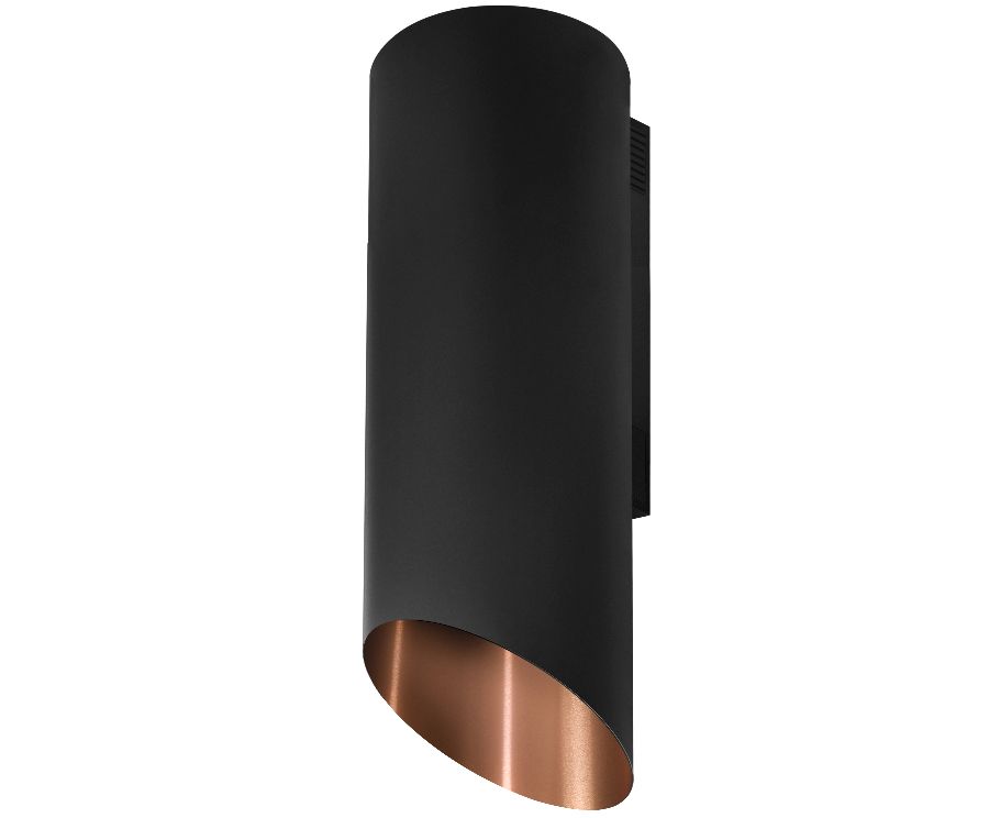 Væghængt emhætte Hiro OR Color Black-Copper - Black Matt/Copper - zdjęcie produktu