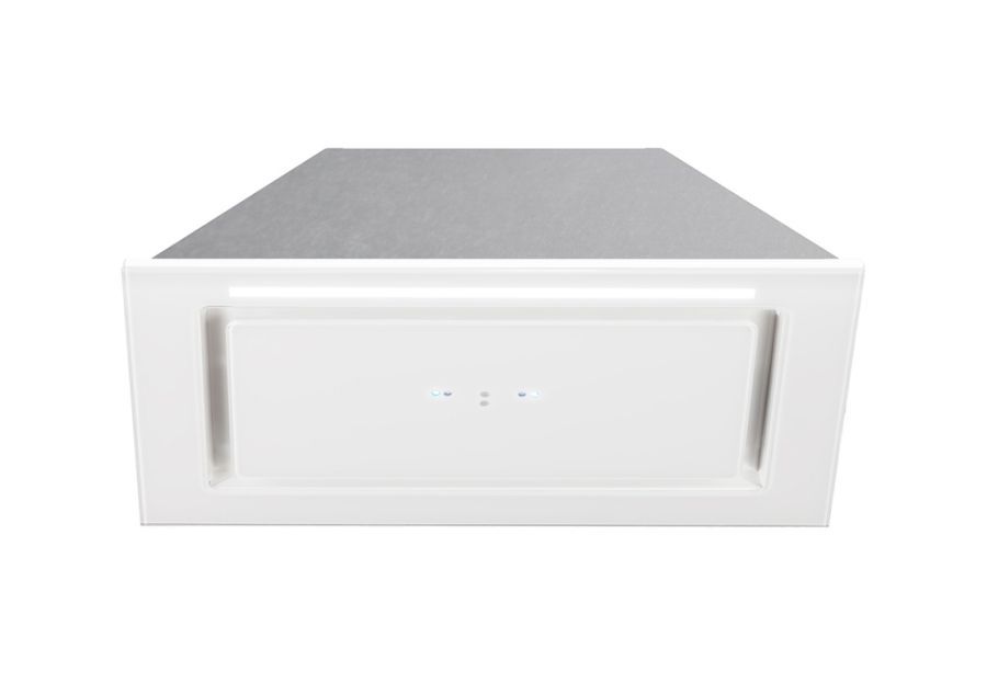 Skabsintegreret emhætte Lando Glass White Gesture Control - Hvid - zdjęcie produktu