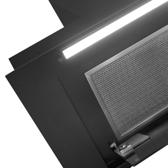 Skabsintegreret emhætte Micra Black Matt Gesture Control - Matsort - zdjęcie produktu 10