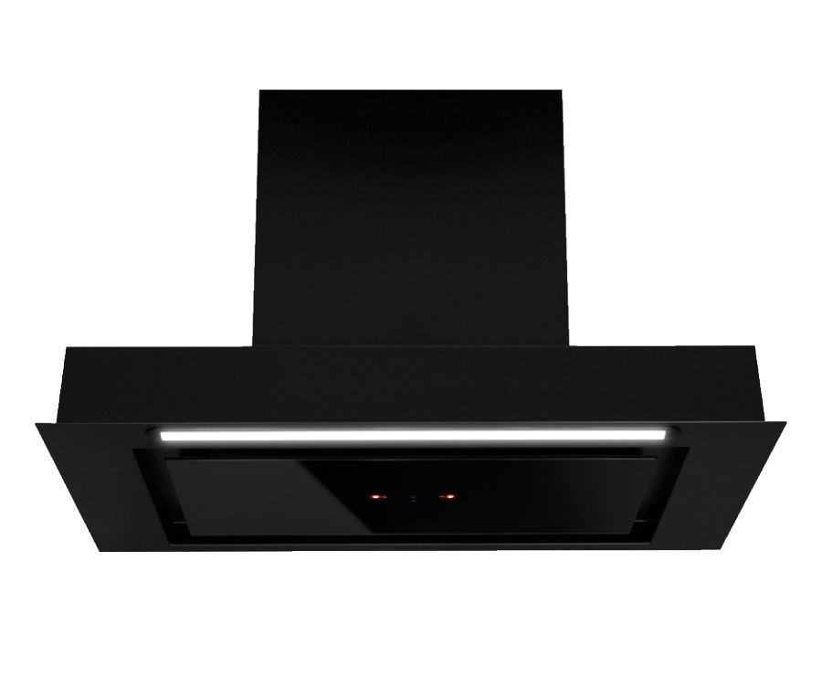 Skabsintegreret emhætte Micra Black Matt Gesture Control - Matsort - zdjęcie produktu