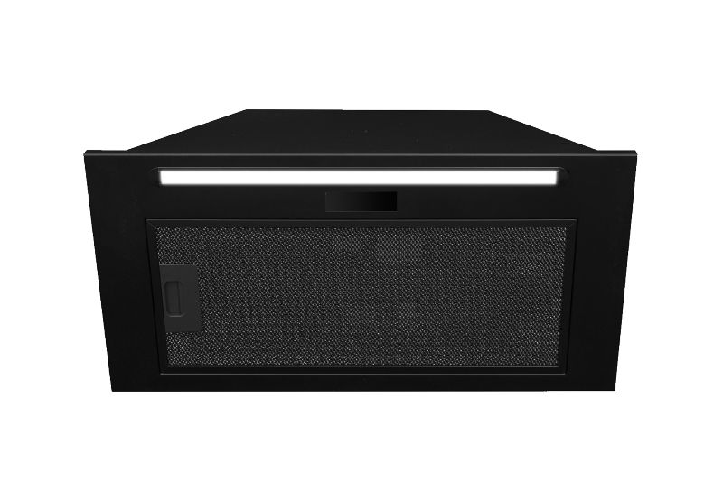 Skabsintegreret emhætte Lando Plus Black Matt Gesture Control - Matsort - zdjęcie produktu