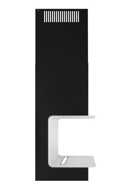 Væghængt emhætte C-Shelf Black-White - Matsort - zdjęcie produktu 9