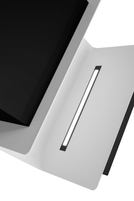 Væghængt emhætte C-Shelf Black-White - Matsort - zdjęcie produktu 6