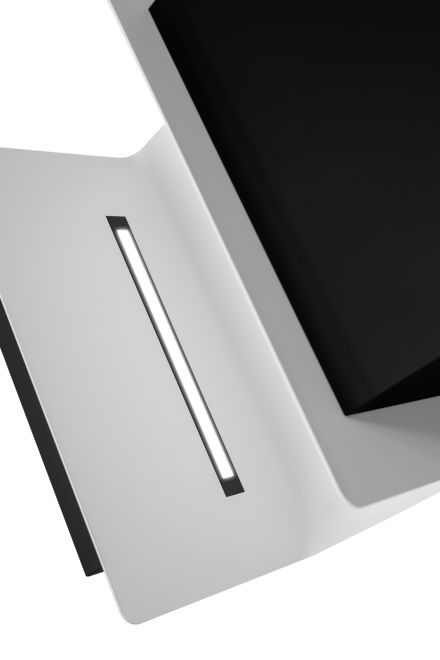 Væghængt emhætte C-Shelf Black-White - Matsort - zdjęcie produktu 11