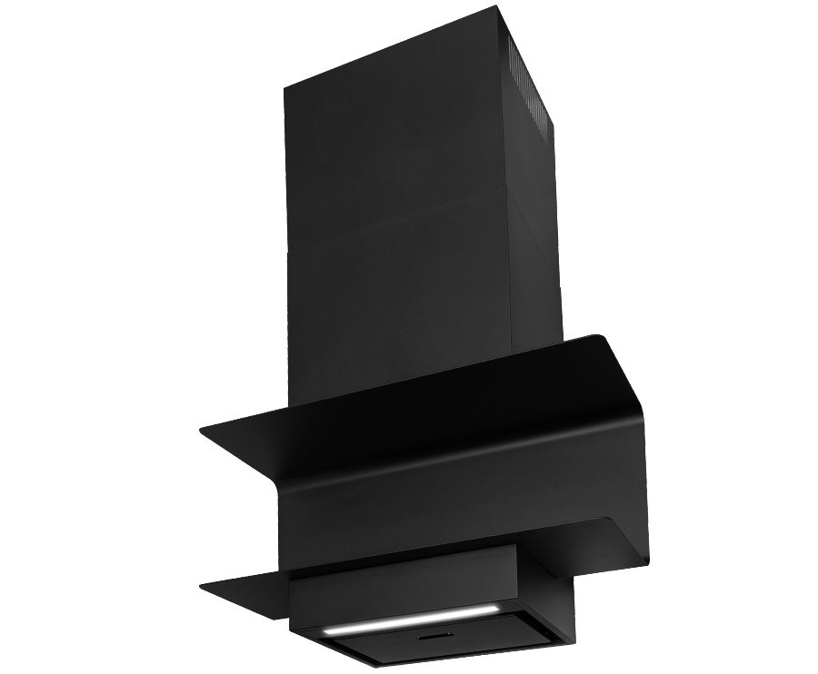 Væghængt emhætte C-Shelf Black-Black - Matsort - zdjęcie produktu