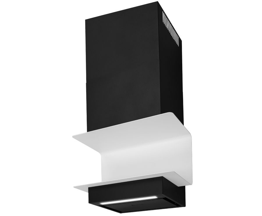 Væghængt emhætte C-Shelf Black-White - Matsort - zdjęcie produktu 12