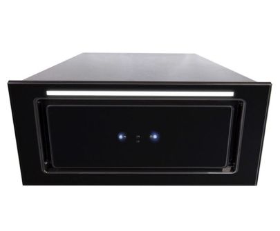 Skabsintegreret emhætte Lando Glass Black Gesture Control - 56,4 cm / 86,4 cm