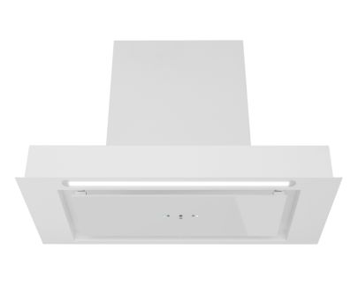 Skabsintegreret emhætte Micra White Matt Gesture Control - 59,5 cm / 89,5 cm