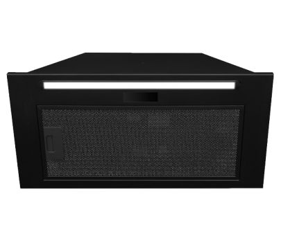 Skabsintegreret emhætte Lando Plus Black Matt Gesture Control - Matsort - 56,4 cm