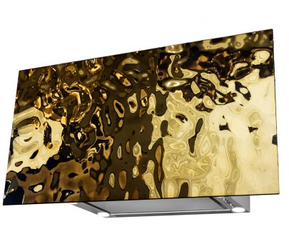 Væghængt emhætte Flexi Wave Gold - Gylden - 80 cm