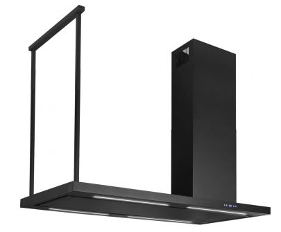 Frithængende emhætte Metropolis Black Matt - Matsort - 120 cm / 150 cm / 180 cm