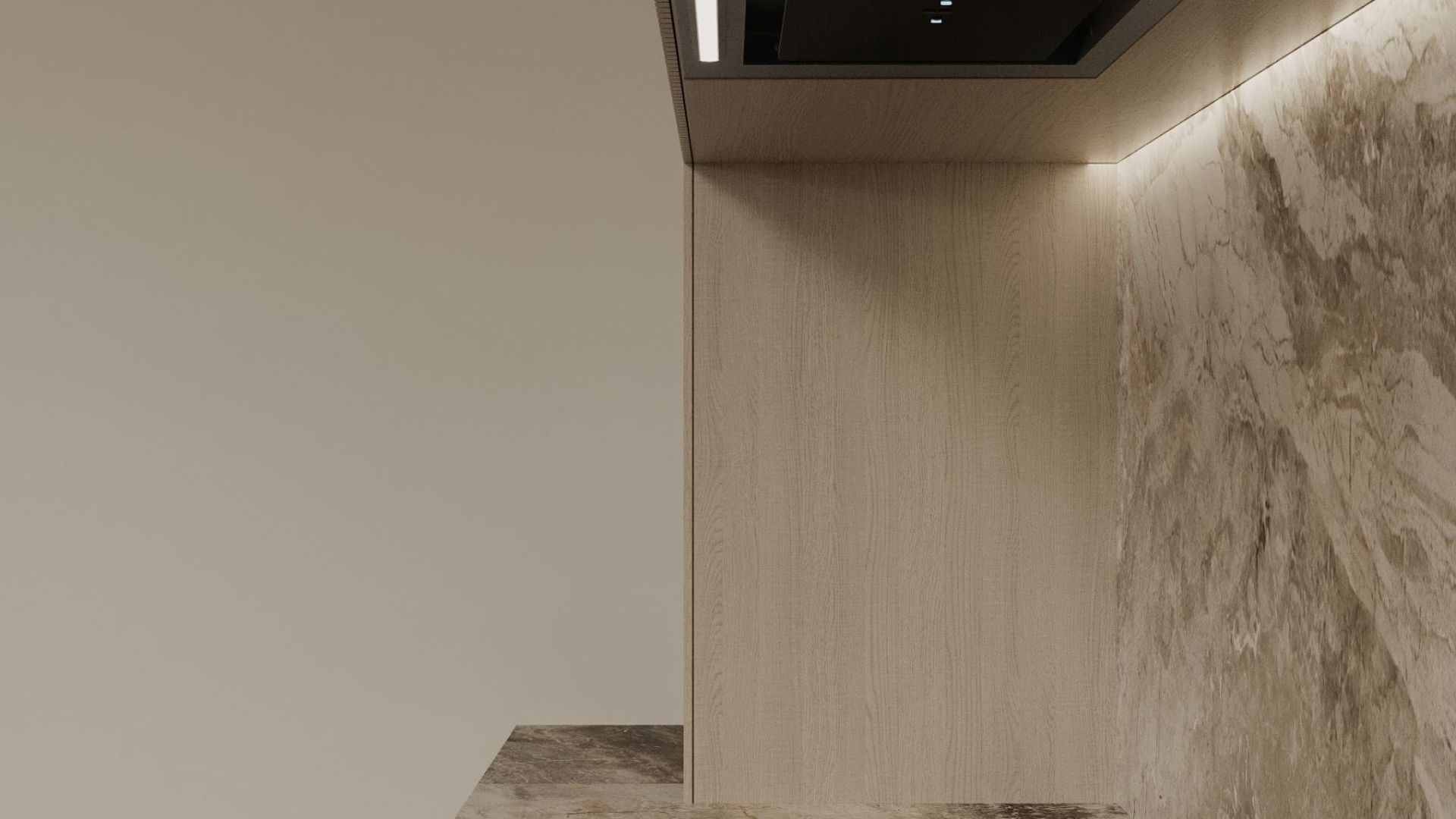 Skabsintegreret emhætte Micra Black - Wizualizacja 6