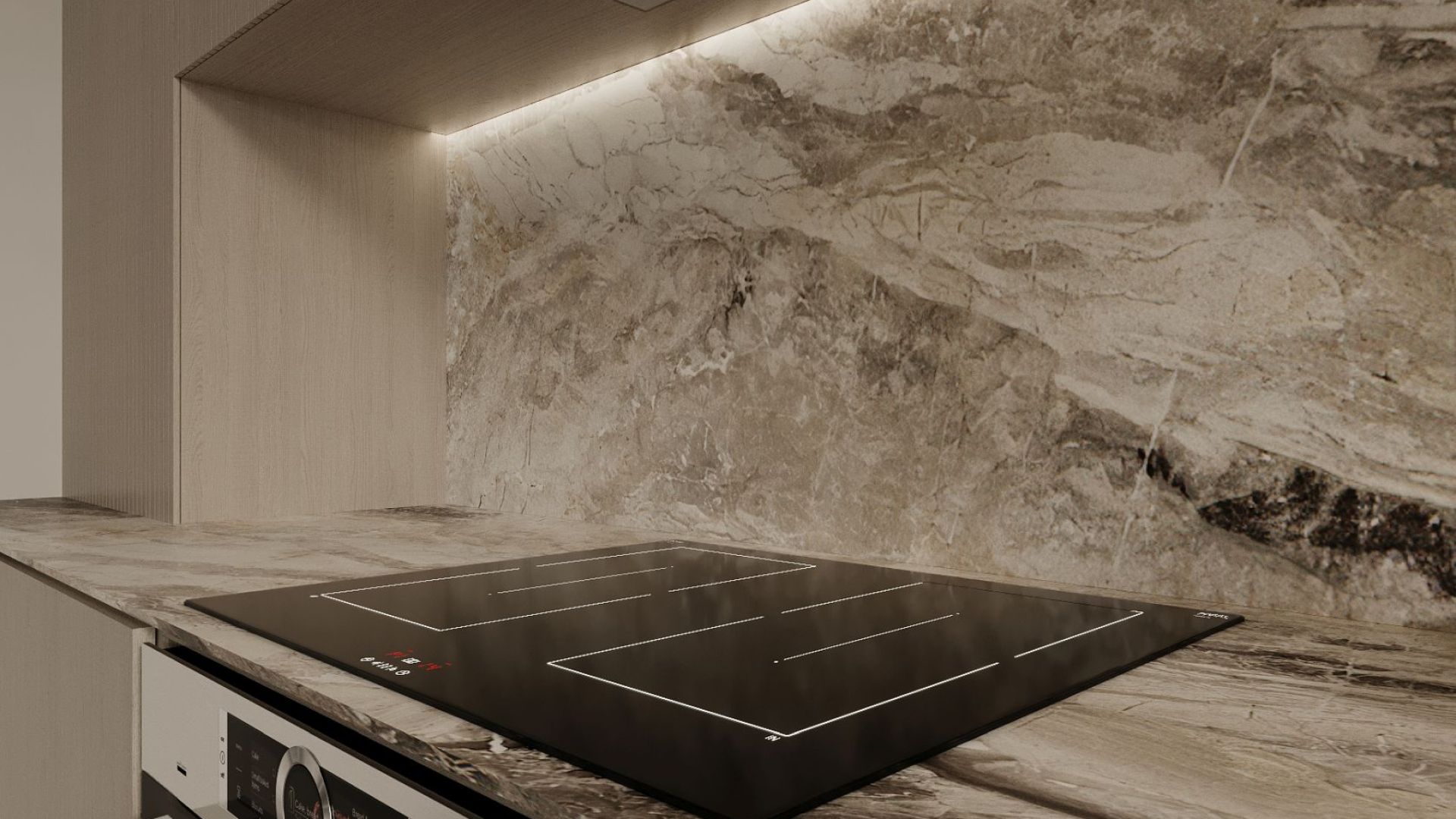 Skabsintegreret emhætte Micra Black - Wizualizacja 8