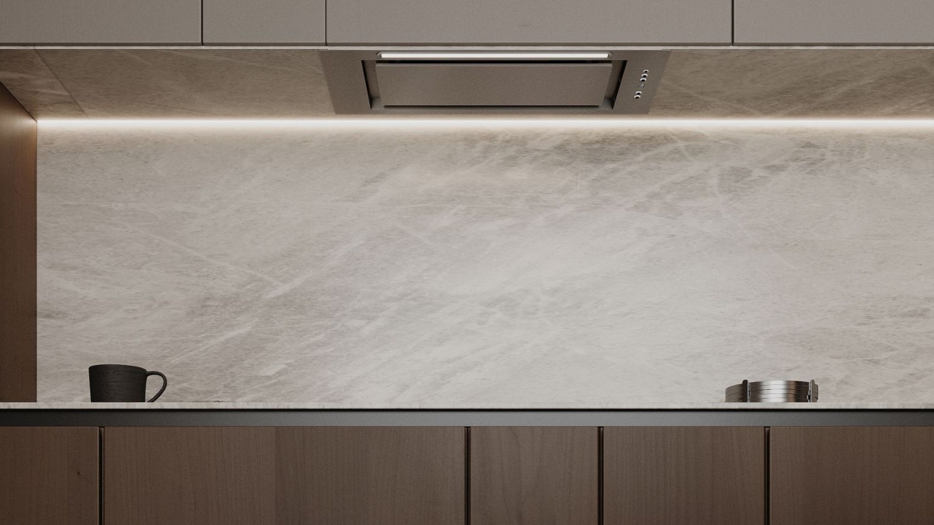 Skabsintegreret emhætte Micra Inox - INOX - Wizualizacja 4