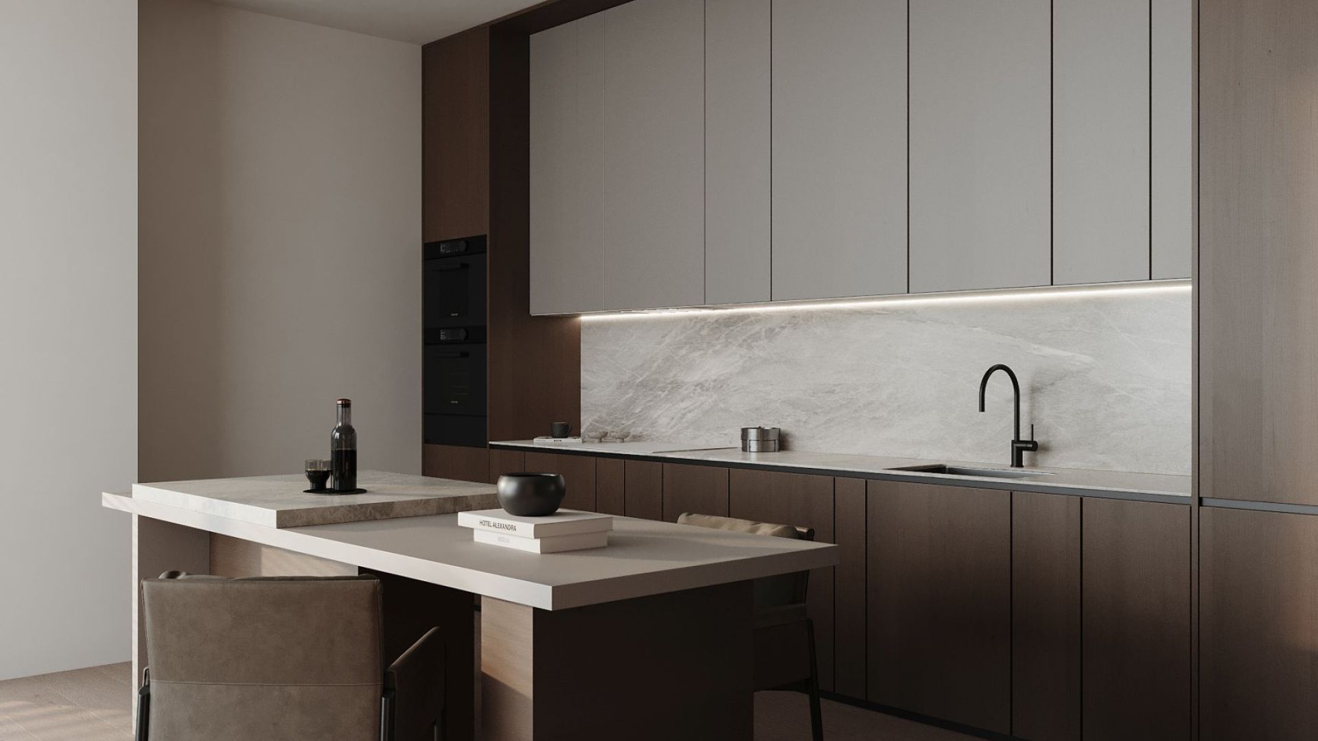 Skabsintegreret emhætte Micra Inox - INOX - Wizualizacja 6