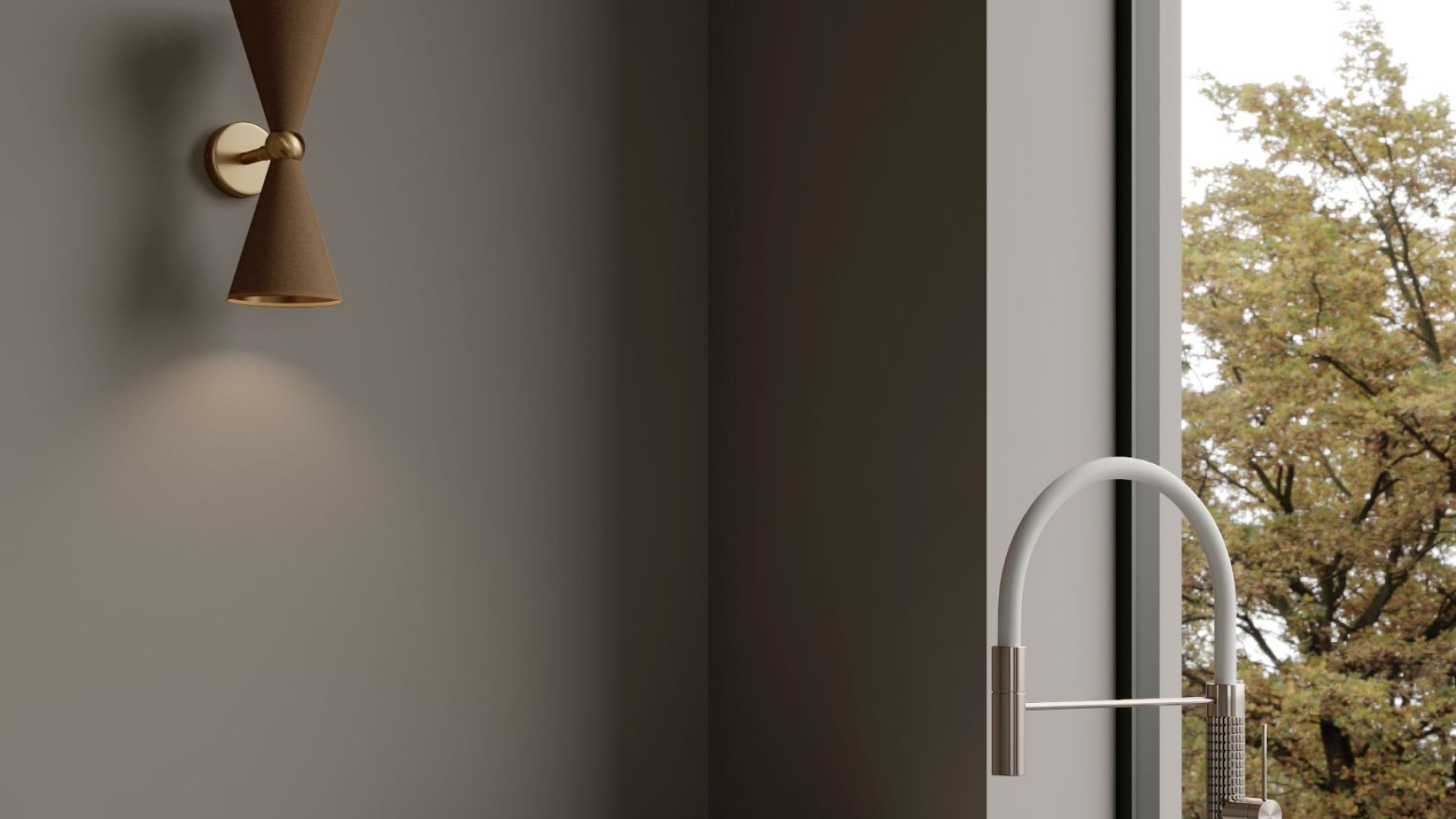 Loftsintegreret emhætte Grand Super Slim White - Hvid - Wizualizacja 7