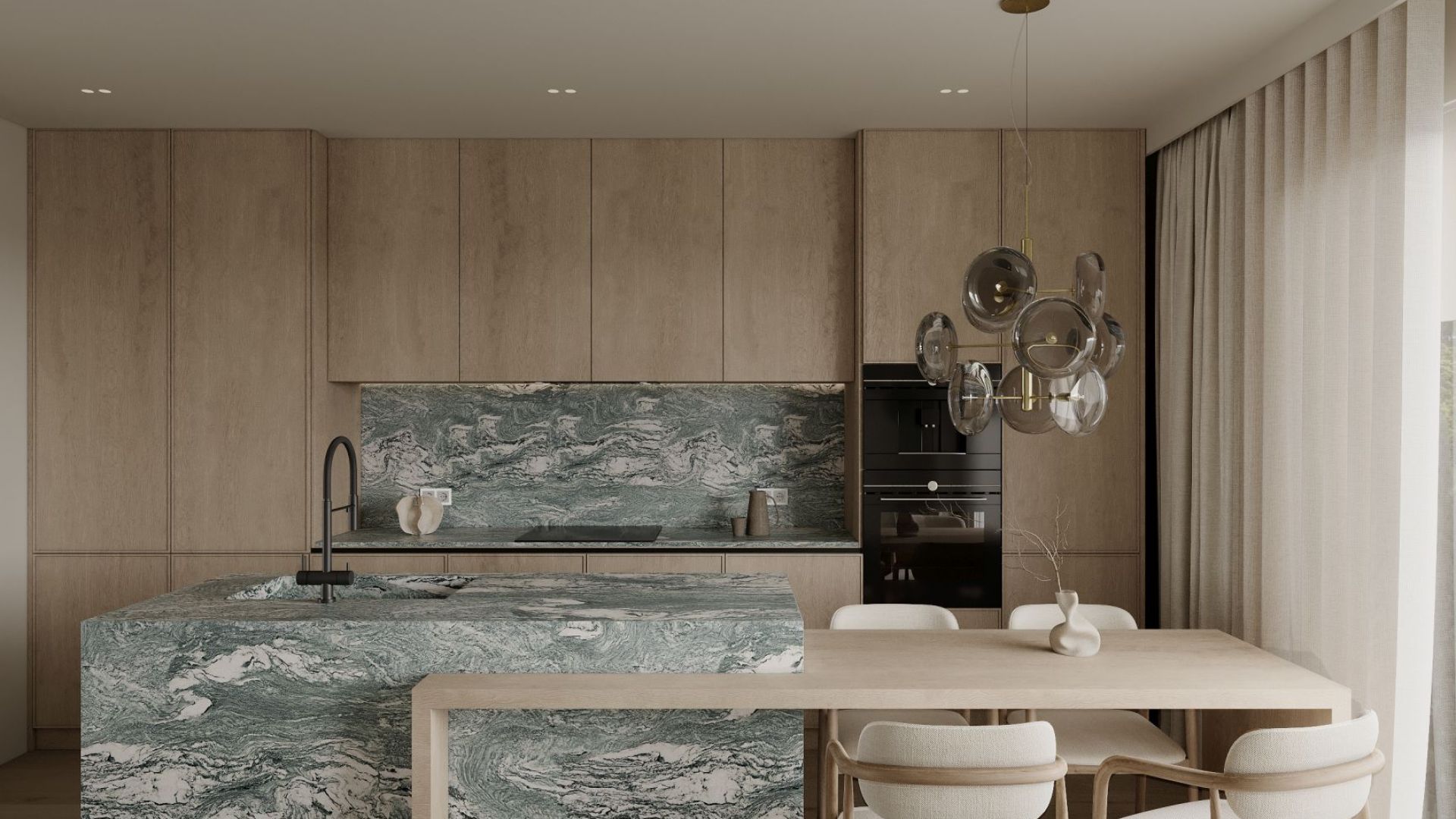 Skabsintegreret emhætte Marino Black - Wizualizacja