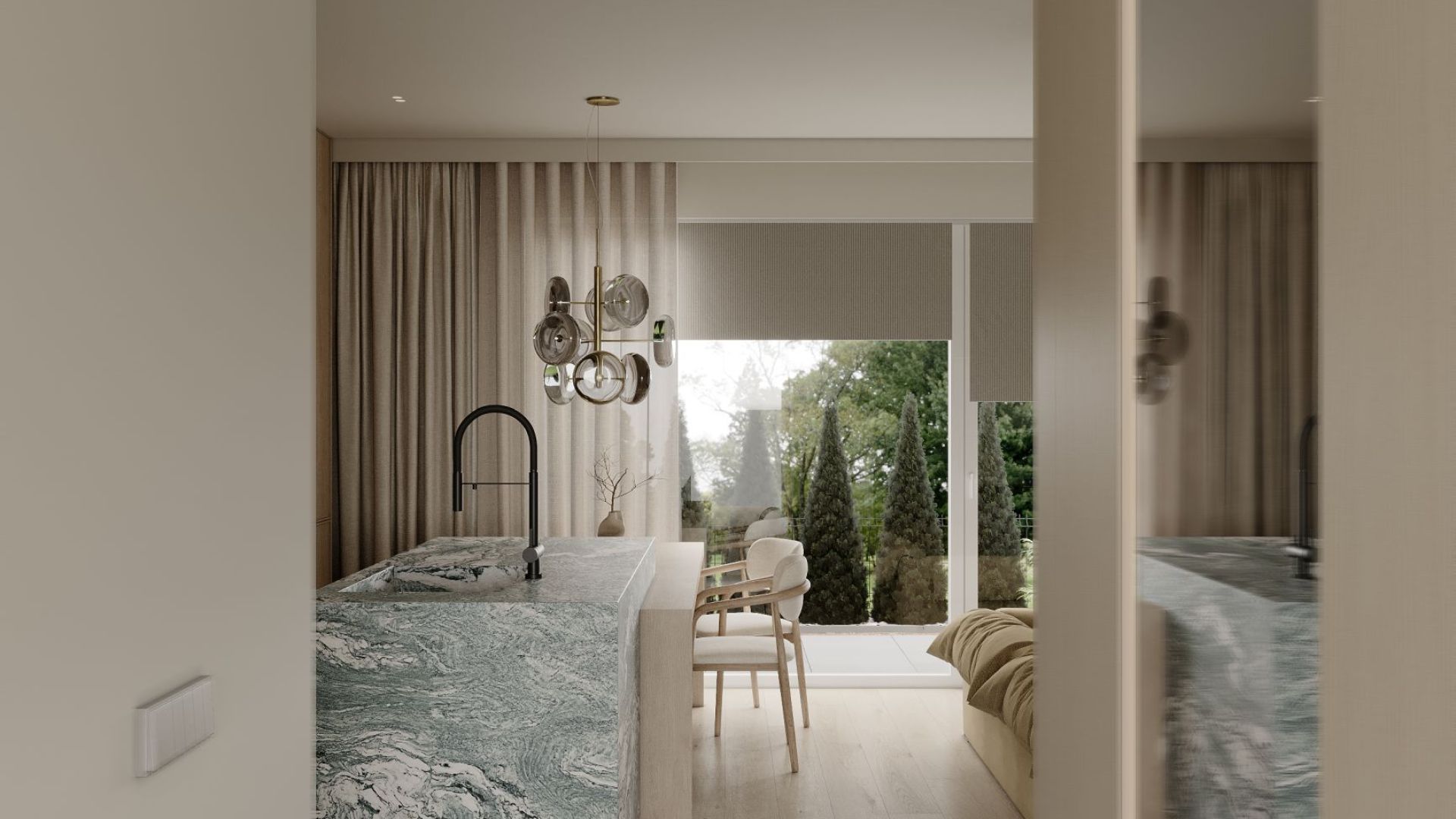 Skabsintegreret emhætte Marino Black - Wizualizacja 7