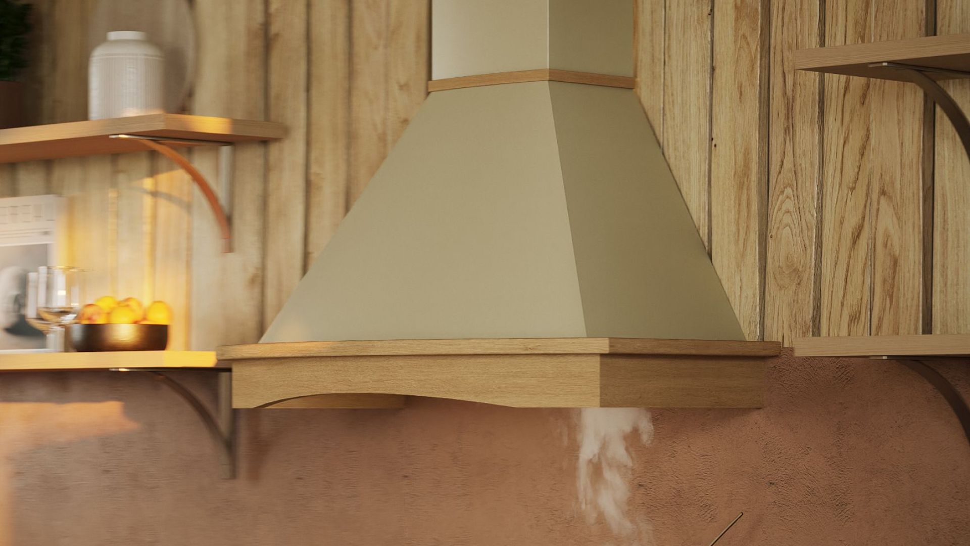 Rustik emhætte Rustic Ecru - Ecru - Wizualizacja 4