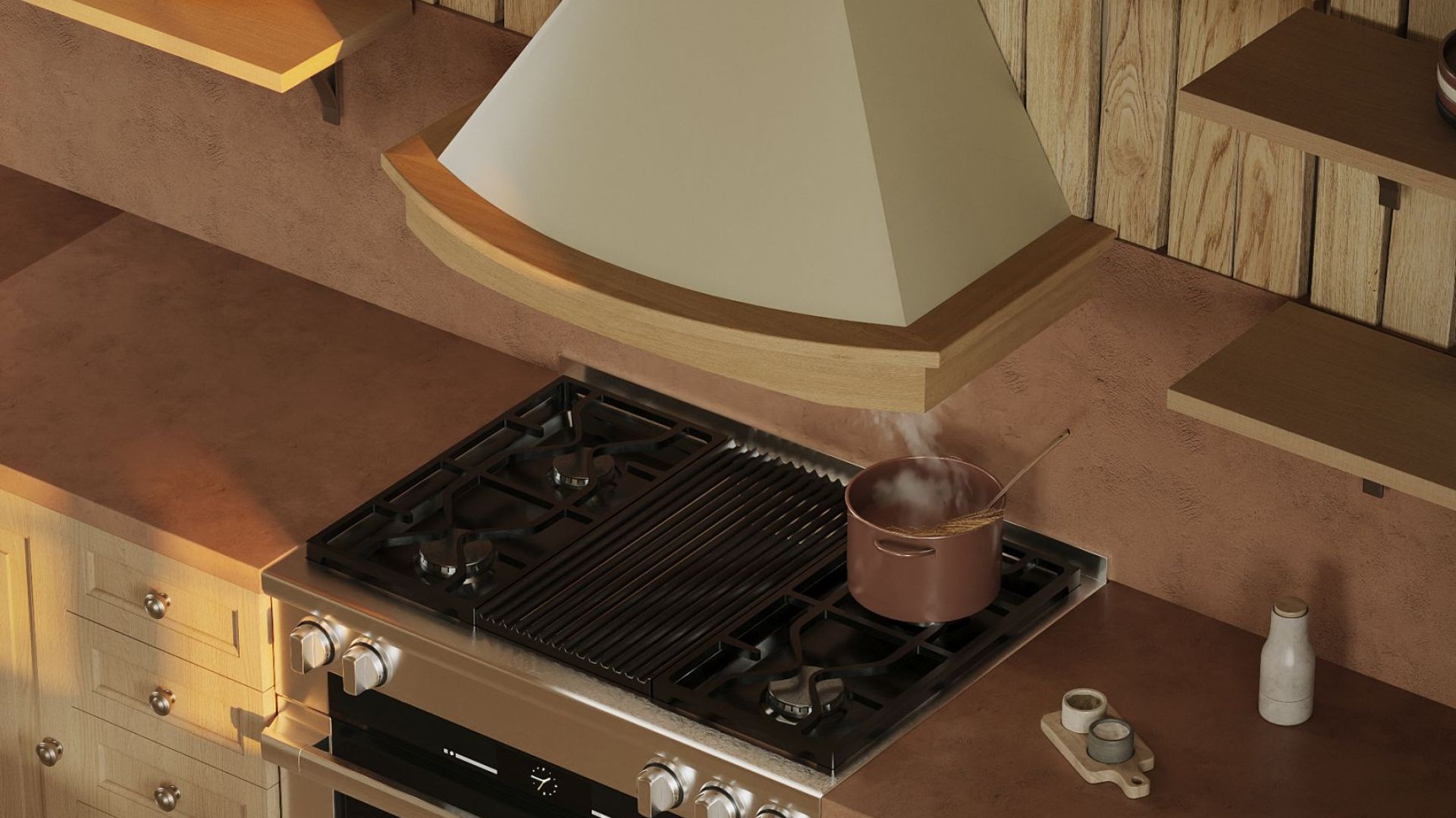 Rustik emhætte Rustic Ecru - Ecru - Wizualizacja 8